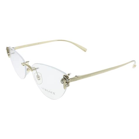 versace reading glasses wood|rimless Versace eyeglasses.